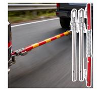 AMUFJJ Reflective Towing Bar Bumper Mount, Universal Car Recovery Tow Pole for Trucks/SUVs/RVs/Boat/Trailers, Anti-Collision Towbar Hitch(3 ton)