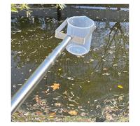 AMUFJJ River/Wellhead/Pool Water Sample Dipper Long Handle, 1000ml Telescopic Rod Water Collector & PVC Sampler Cup Bucket with Non-slip Handle, Adjustable Liquid Dipper(2.1-4.9 ft (0.65-1.5 m))