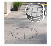 AMUFJJ Stainless Steel Manhole Cover and Frame Recessed Interior