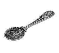 Amulet of Wealth Zagrebushka Spoon Sterling Silver 925 Money Attracting Abundance Talisman Tiny Purse Pouch Charm 1.6"/4cm