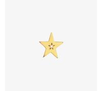 Amulette Gold Plated and Diamond Star Ring Charm CH-002/YGP