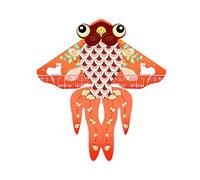 AMULONG Kites for Parties, Goldfish Chinese Style Kite Easy To Fly In The Breeze For Outdoor Games And Activities Single Line Kite With Flying Tools Beach(E,100 meters)