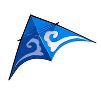 AMULONG Kites for Parties, Triangle Kite Easy To Fly And Soars High A Great Way To Enjoy And Spend Time With Friends And Family Outdoor Beach(Blue,400 meters)