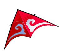 AMULONG Kites for Parties, Triangle Kite Easy To Fly And Soars High A Great Way To Enjoy And Spend Time With Friends And Family Outdoor Beach(Rosso,400 meters)