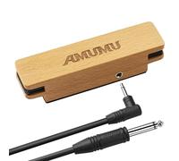 AMUMU SP30 Woody Magnetic Soundhole Pickup for Steel String Acoustic Guitars Single Coil Rare Earth Neodymium Magnet
