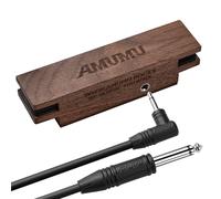 AMUMU SP30WN Walnut Magnetic Soundhole Pickup for Steel String Acoustic Guitars - Single Coil