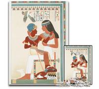 Amunof II And Governess () 1000 Pieces Puzzles for Adults Challenging Puzzles Challenging Brain Teaser Relaxing Toy for Teenagers 1000 PCS(38x26cm)