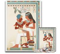 Amunof II And Governess () Puzzles 1000 Pieces for Adults Wooden Puzzles Family Interactive Game Craft Gift with Colorful Artwork 1000 PCS(75x50cm)