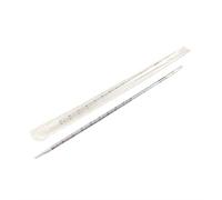 Amur Leopard Disposable Polystyrene Serological Pipettes Sterile Graduated Transfer Pipettes Individually Packaged for Laboratory, 1ml, 50pcs, Yellow