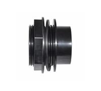 AMUR Wall Feed-Through 1/4 Inch Water Butt Pipe with Rubber Seal, Tank Feed-through, Tank Fitting, Barrel Fitting, Barrel Connection, Container Screw Connection - (Single-sided Male Thread)