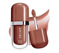 Amuse SEOUL Jel-Fit Tinted Lip Gloss (PUDDING), Ultra Shine Plumping Lip Stain, Hydrating Volumizing Lip Tint, Non-Sticky, Long Lasting Glossy Finish, Vegan, K-Beauty Makeup