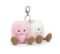 Amuseable Pair of Marshmallow Bag Charm Keyring