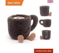 Amuseables Plush Coffee Cup by Jelly Cat - Fun and Quirky Gift for All Ages