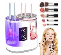 amusediy Makeup Brush Cleaner: LCD Touchscreen Electric Automatic Washer and Dryer - Suitable for Various Types of Makeup Brushes - Beauty Gifts for Women