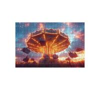 Amusement Park Jigsaw Puzzles for Adults 5000, Wooden 5000 Piece Jigsaw Puzzles for Adults Starry Sky, Puzzle Games for The Whole Family Together, Puzzle for Wall Art Home Decor 42 x 64 in LZPT-04783