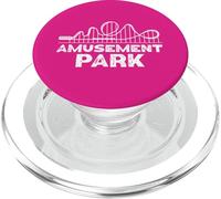 Amusement Park Roller Coaster Fun Graphic Thrills PopSockets PopGrip for MagSafe