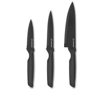 AMUSHOME Kitchen Knife Set of 3 | Stainless Steel Blade Kitchen Knife with Ergonomic Handle Include Paring, Utility and Chef Knife with Non Stick Coating and Dishwasher Safe