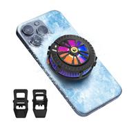 AMUSIGHT Magnetic Cell Phone Cooler for Gaming, Portable Phone Cooling Fan Type-C Wired with Temperature Display, Phone Radiator for MagSafe, Gaming Semiconductor Cooling for iPhone/Ipad/Android
