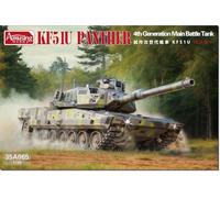 Amusing Hobby 35A065 KF51-U Panther 4th-Gen. Main Battle Tank 1:35 Plastic Model Kit - Movable Single Link Chain, PE & Transparent Parts