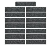 Amusingtao 15 Pcs Non Slip Stair Treads for Wooden Steps, 20 x 76 cm Stair Runner Carpet Treads Indoor, Self-Adhesive Stairslide Carpets Rugs Safety Mats for Elders, Kids and Dogs(COLOR:grey)