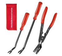 Amusingtao 3Pcs Auto Clip Pliers Set,Fastener Remover Kit with Storage Bag for Car Trim, Door Panel, Upholstery, Dashboard, and Plastic Fasteners Removal