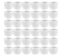 AMUSLESUR 50pcs Mini Flower Pots Miniature Garden Accessories Set Plastic Tiny Pots for DIY Micro Landscape Model Crafting Tabletop Festival Decorations