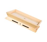 AMUSLESUR Japanese Wooden Sushi Plate with Dry Ice Preservation Handcrafted Sashimi Serving Tray for Restaurants and Parties Elegant Sushi Storage Food Board for Freshness Maintenance