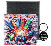 Amutta Kids Wallet for Teen Boys, Little Boys Wallet for Kids Ages 4-5-6-7-8-9-10-11-12-13-14-15-16, Cool Wallets w/Zipper Coin Pocket, Bi Fold Child Childrens Wallet for Christmas Birthday Gift,