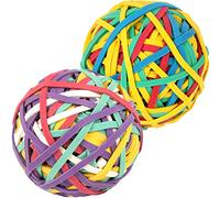 AMUU Rubber Band Ball #33 rubber bands 2 Pack ball About 300pcs colors rubber Bands for Office School Home Strong Elastic Band Loop Office Supplies