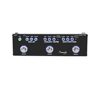 Amuzik Multi Guitar Effect Pedal for Guitar Multi Electric Combined Effects Delay Ocean Verb Distortion 3-in-1 Pedals True Bypass DAP-1