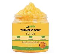 "AMVital Turmeric Body Scrub: Natural Handmade Body Scrub for Face, Hands and Feet Natural Skin Care Body Scrub for Women Suitable for All T