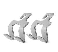 AMVOYOA 【2021 Upgraded Car Purse Hook, 2-in-1 Car Seat Headrest Hook, Durable Hanger, Storage Holder, Leather Grocery Bag Hanging Organizer (2 Pack), Grey