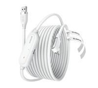 AMVR 16FT(5M) Link Cable with Charging Compatible with Meta Quest 3/3S/Pico 4 Accessories and PCVR/SteamVR. USB 3.0 to USB C Link Cable with 5Gbps Super Speed, Charge & Link Simultaneously