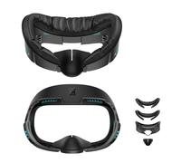 AMVR FC1 Face Pad Facial Interface Compatible with Meta/Oculus Quest 3 Accessories, with Soft PU Cover Pad Replacement and Breathable Ice Silk Cotton, Not Compatible with Quest 3s