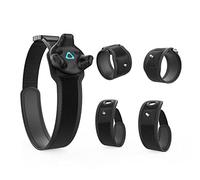 AMVR Full Body Tracking VR Bundle for HTC Vive Trackers 3.0/2.0 and PCVR SteamVR - 5-piece Set with Adjustable Waist Belt and 2 Wristband/Palm Straps for Motion Capture