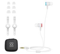 AMVR Noise Isolating Earbuds Earphones Custom Made for Quest 2 VR Headset, with 3D 360 Degree Sound In-Ear Headphones and Earphone Silicone Holders (White)