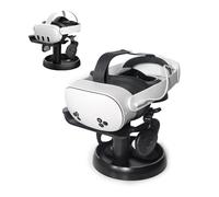 AMVR Stand Holder Compatible with Meta Quest 3s/Quest 3/Quest 2/Pico 4/Vision Pro/for PSVR 2 - Universal VR Headset Display Dock, Stable Bracket Storage Round Base, Mount Install Easy