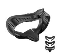 AMVR Upgraded Full Ventilation Design Face Pad Cover Compatible with Meta/Oculus Quest 3S Accessories,Facial Interface with PU and Breathable Ice Silk Face Cushion, Z-Shaped Vents,Reduce Lens Fogging