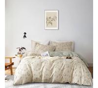 AMWAN Boho Duvet Cover King Soft Cotton Floral Aesthetic Bedding Set Vintage Garden Comforter Cover 1 King Duvet Cover with 2 Pillowcases Chic Botanical Duvet Cover with Zipper Closure
