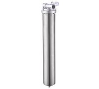 Amwater NSF/ANSI 42 Certification Stainless Steel Filter Housing for 20" Filter Cartridge, 1" NPT Water Filter Housing for Whole House Water Purification of Stainless Steel 304
