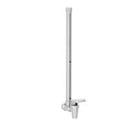 Amwater Stainless Steel 13 Inch Sight Glass Spigot,Compatible with the berkey Gravity-Fed Water Filtration System, Clear View Water Level with Red Floating Ball(Comfortable arc Stainless Steel handle)