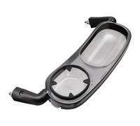 AMWBSR Snack Tray Fits for UPPAbaby Vista/Vista V2/Vista V3/Cruz/Cruz V2/RumbleSeat/RumbleSeat V2, Dishwasher Safe, Quick Attachment, Folds with Stroller, Grey