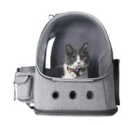 AMWYKD cat bags Pet Space Cat Backpack Fashionable Transparent Breathable Cat Bag Dog Bag Folding Pet Bag Outing Backpack Soft Side Travel Cat Bag, G, A