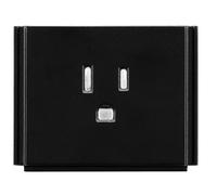 AMX HPX-P200-PC-US Black outlet box