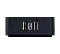 AMX HydraPort HPX-N102-USB-PC - outlet outlet box Black