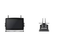Amxaqjc Car Reversing Cameras 7'' Solar Energy DVR Recording Monitor Wireless Touch Screen Reverse Backup Camera Dual Antenna(Monitor with 4camera,Without SD card)