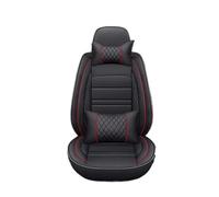 Amxaqjc Car Seat Covers PU Leather For Shuttle For Inspire For XRV For HRV For Pilot For Element For Insight For Prelude 5 Seat Full Coverage Car Seat Cover(Black Red 5 seats D)