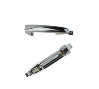 Amxaqjc for LIFAN 320 Front Rear Left Right Exterior Door Handle Assembly with Base Small Cover Accessories Car Car Side Door Handle(Chrome,Rear Left)