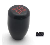 Amxaqjc Universal Racing 5 Speed Car Gear Shifter Knob Manual Automatic Alloy Shift Lever Gear Stick Cover Head(Black)