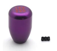 Amxaqjc Universal Racing 5 Speed Car Gear Shifter Knob Manual Automatic Alloy Shift Lever Gear Stick Cover Head(Purple)